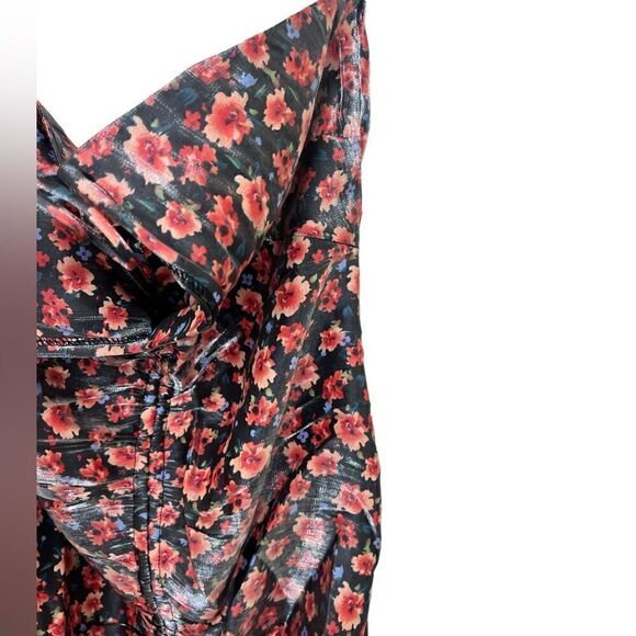 Rumer The Label x Revolve Soraya Halter Neck Ruched Front Shimmer Maxi Dress - Picture 6 of 11